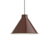 Muuto TOP PEDANT Stalowa Lampa Wisząca 38 cm Ciemnoczerwona